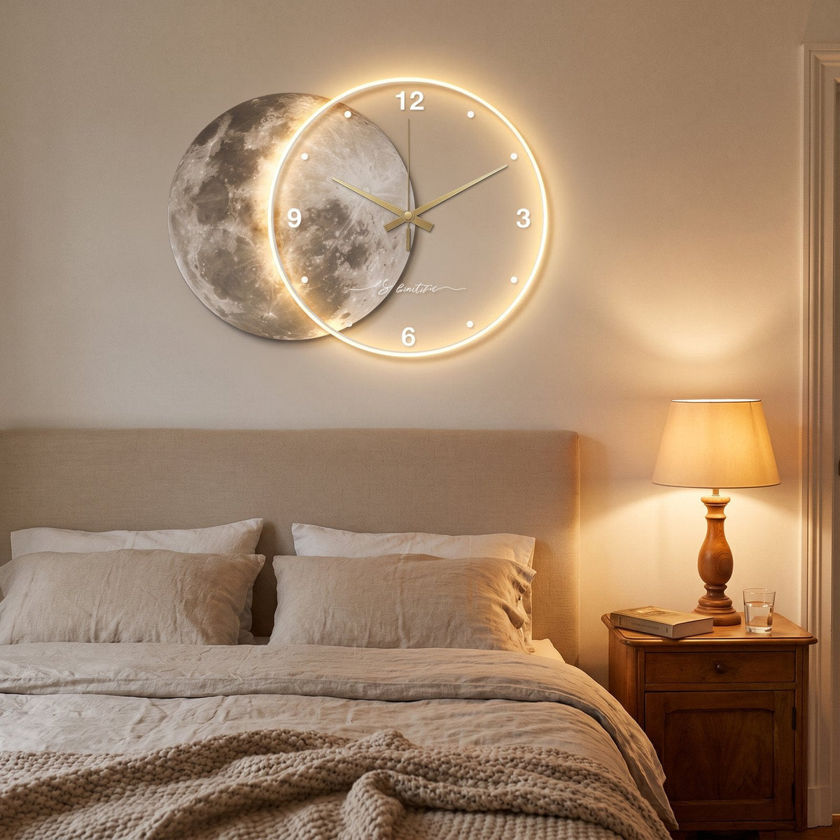 Reloj de Pared Luna Luminosa - imagen 3