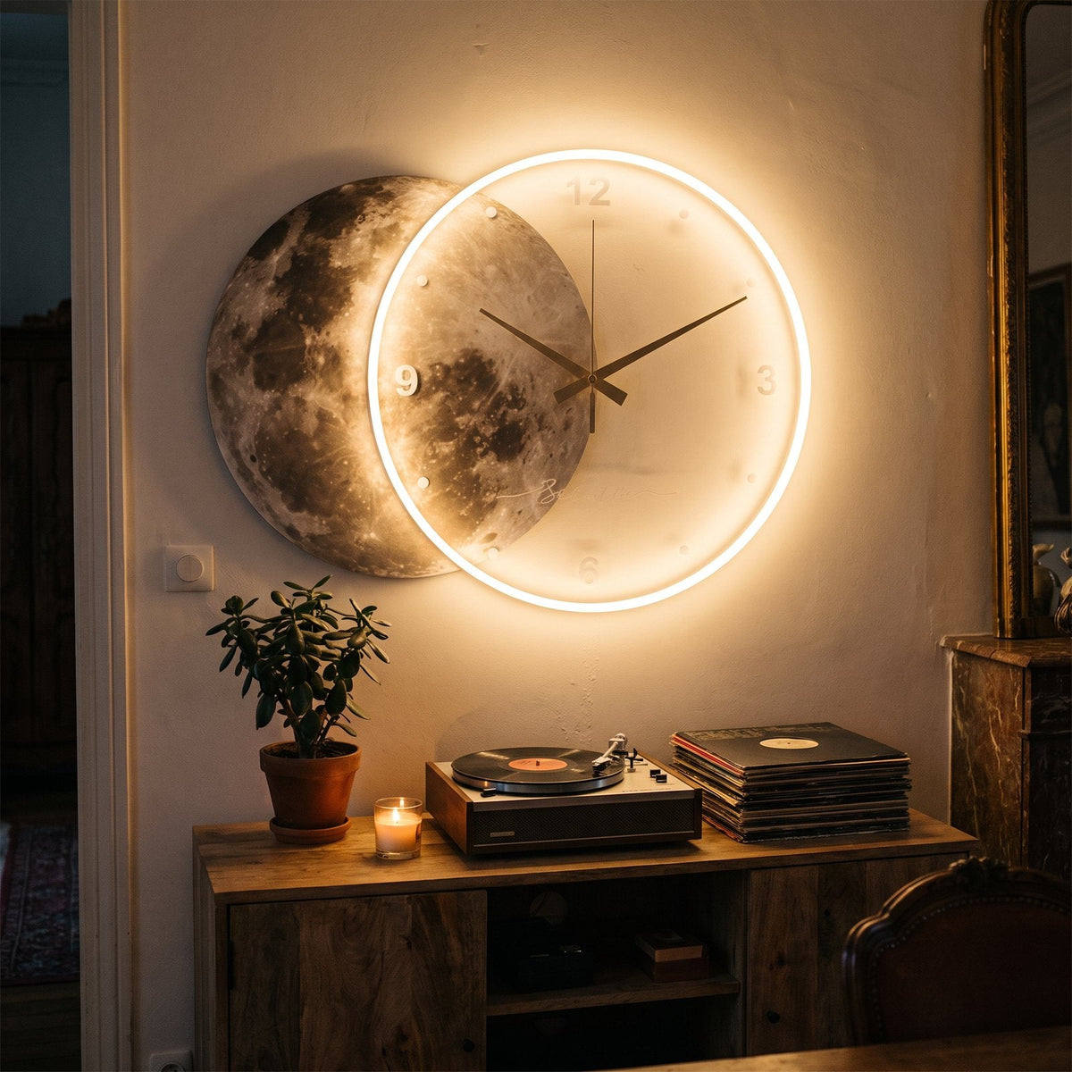 Reloj de Pared Luna Luminosa - imagen 4