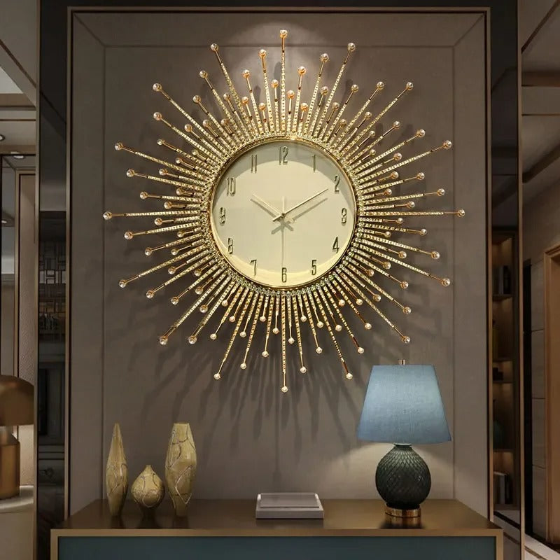 Reloj de Pared Sol Dorado