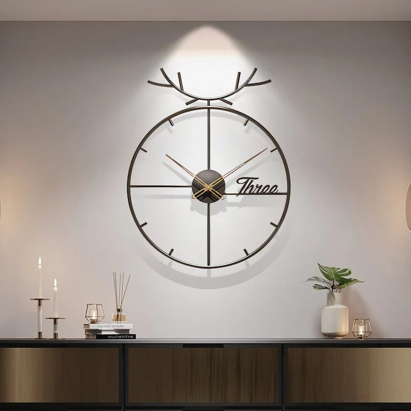 Reloj de Pared Ciervo Metal - imagen 2