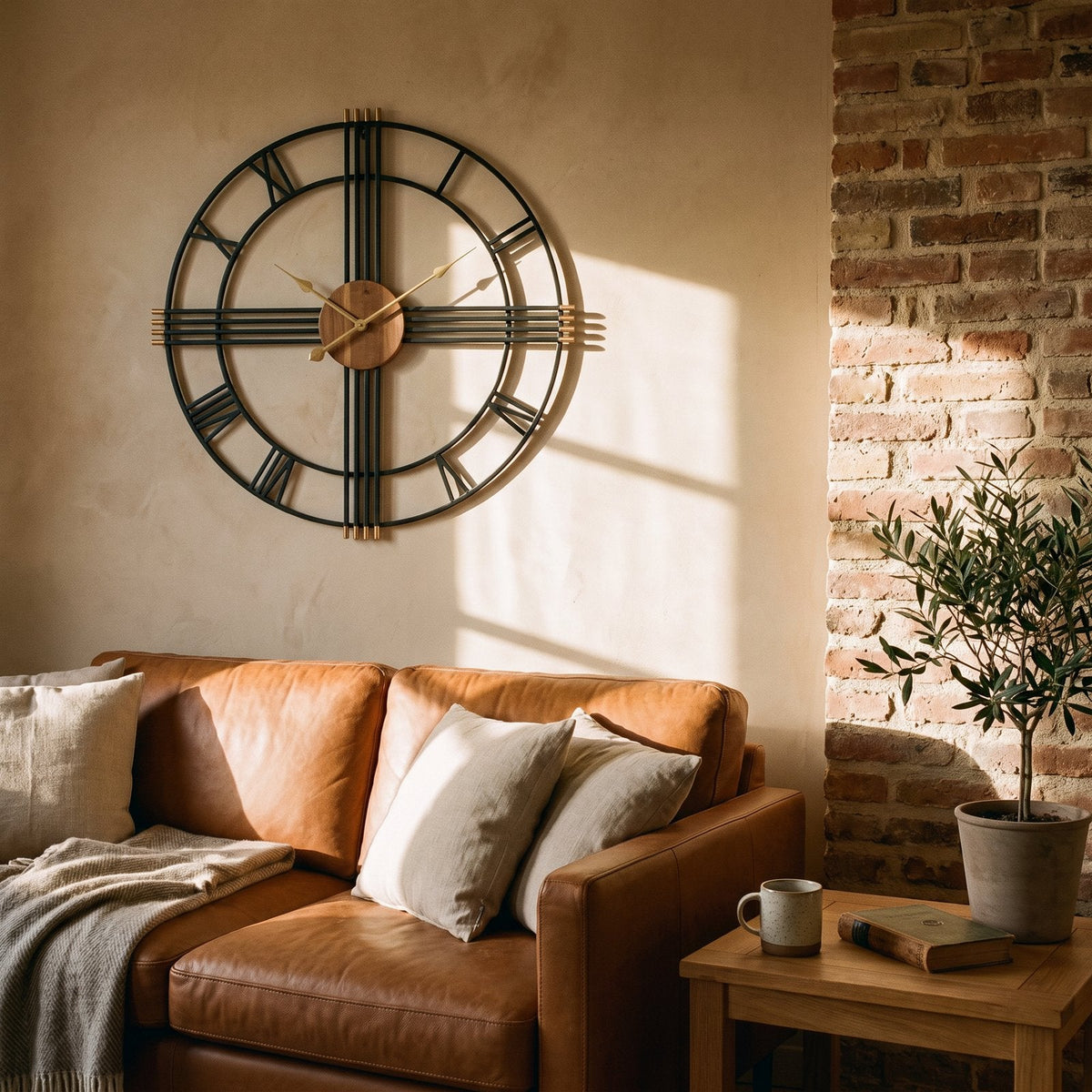 Reloj de Pared Metal Industrial