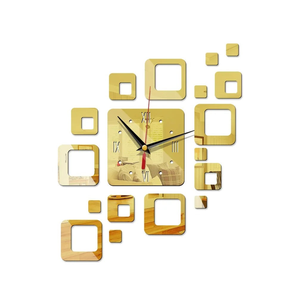 Reloj de Pared Cuadrados Espejo - imagen 10