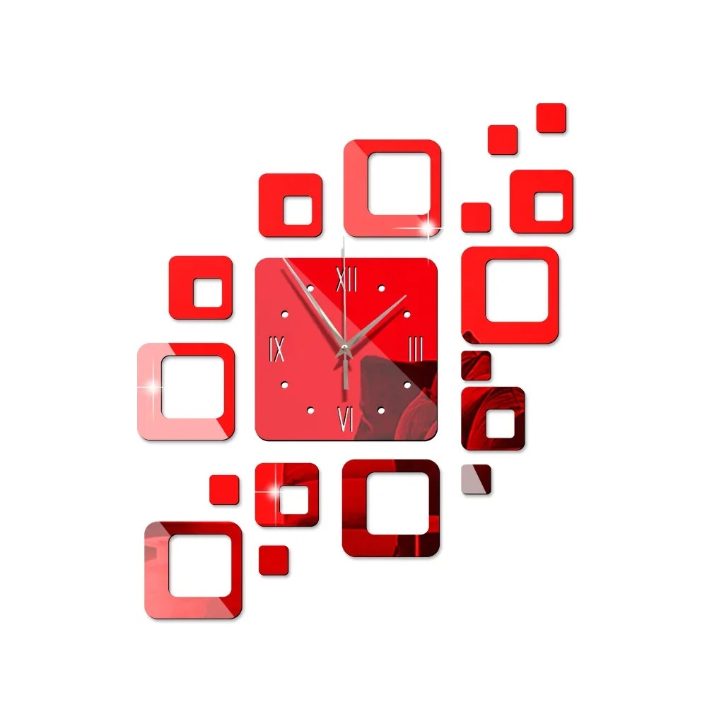 Reloj de Pared Cuadrados Espejo - imagen 7