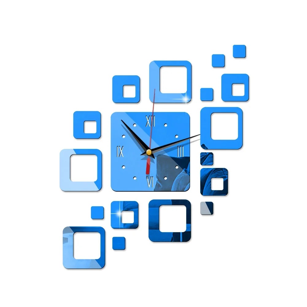 Reloj de Pared Cuadrados Espejo - imagen 8