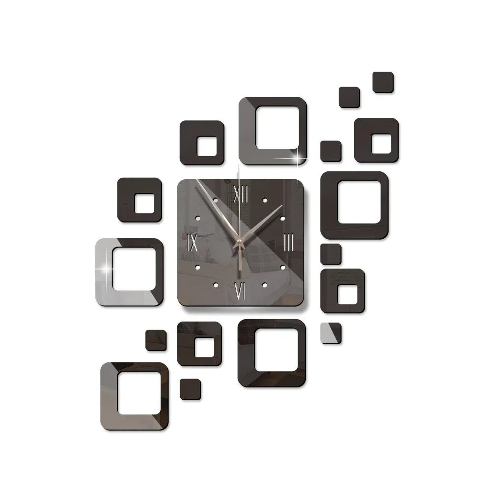 Reloj de Pared Cuadrados Espejo - imagen 9