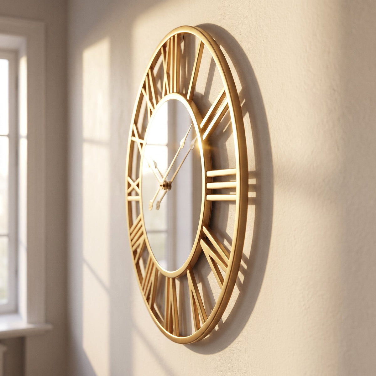 Reloj de Pared Espejo Dorado - imagen 6