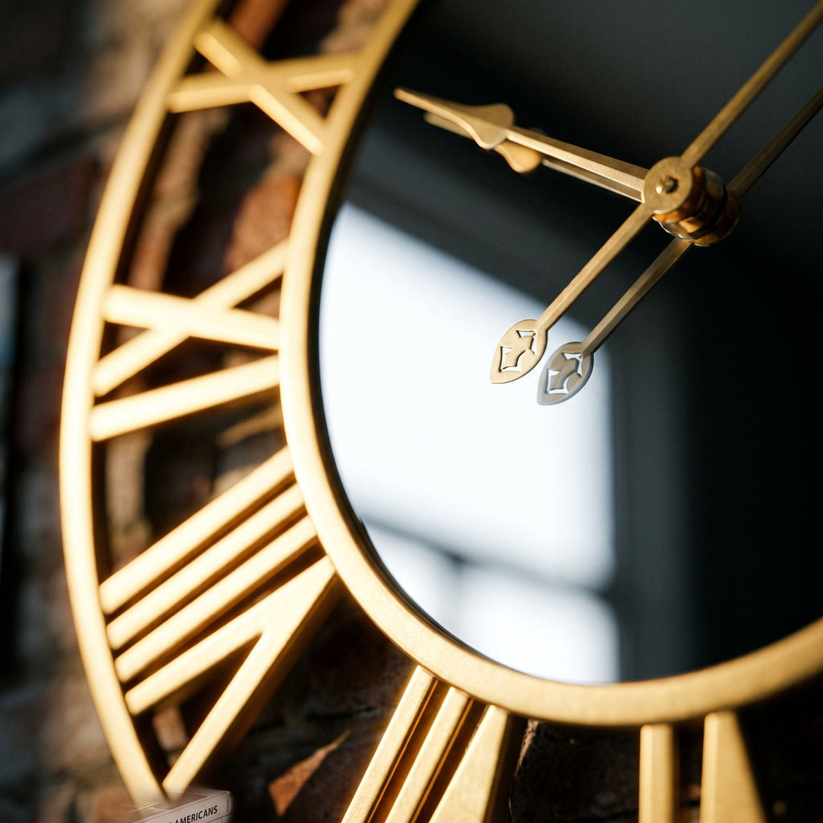 Reloj de Pared Espejo Dorado - imagen 7
