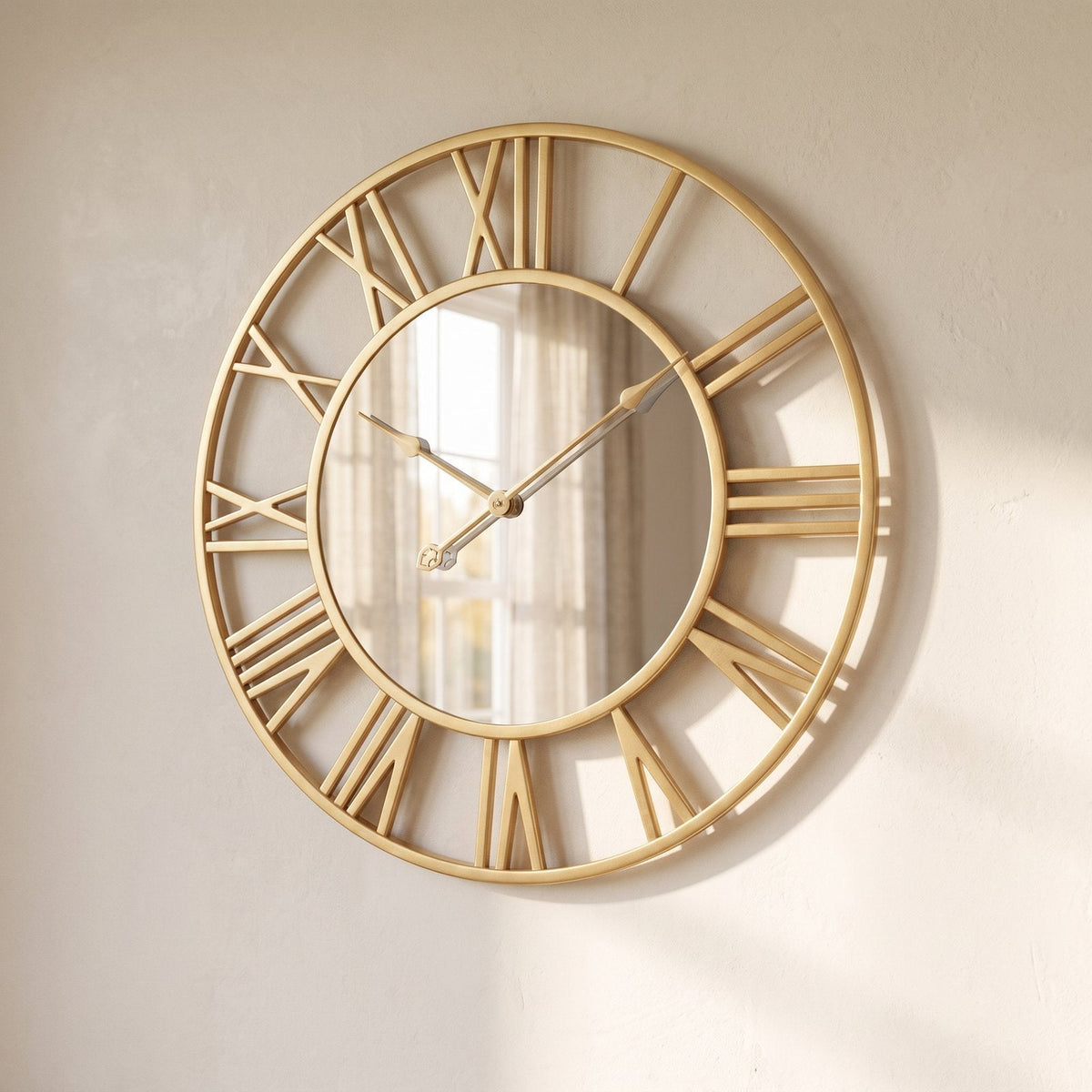 Reloj de Pared Espejo Dorado - imagen 8