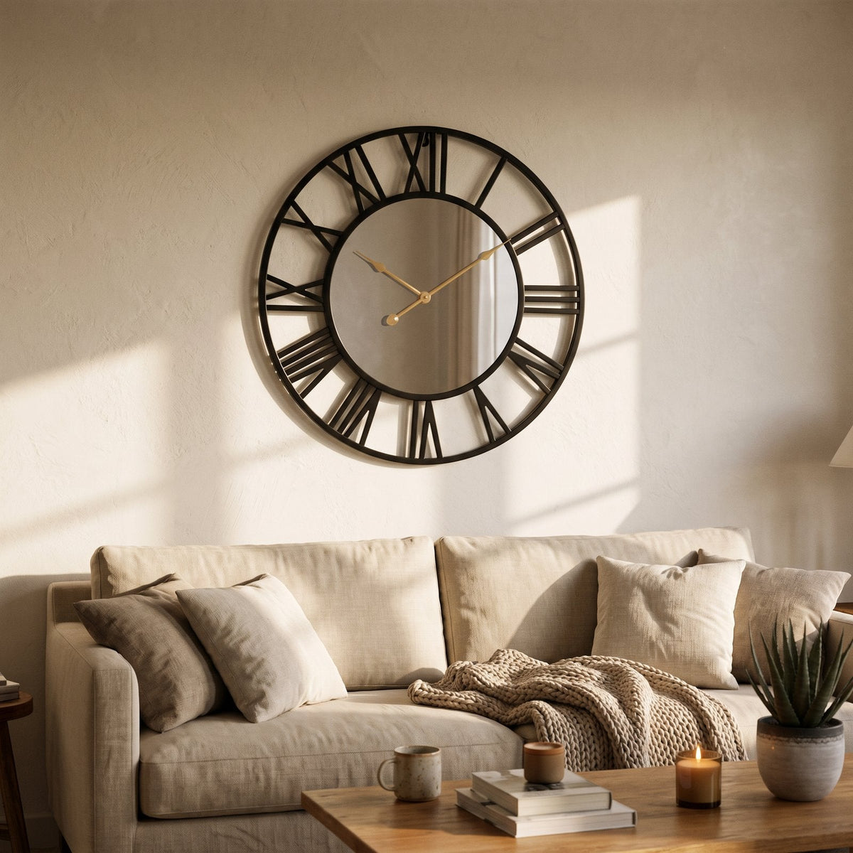 Reloj de Pared Espejo Dorado - imagen 9