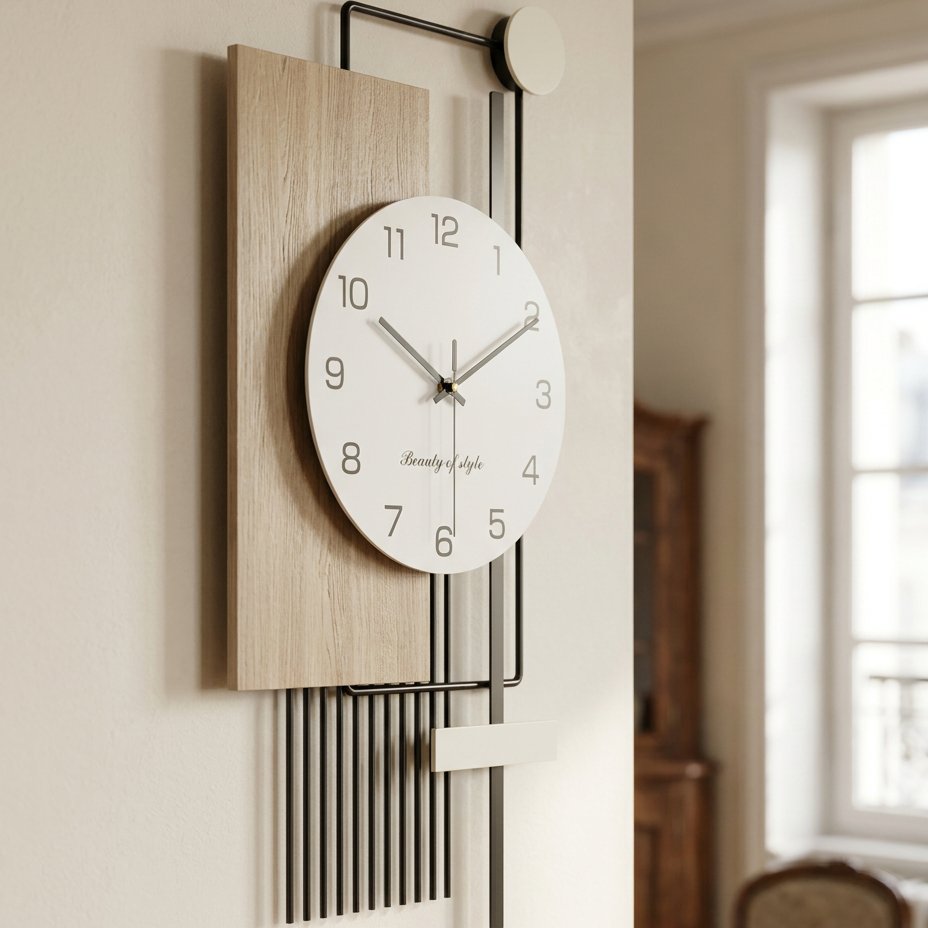 Reloj de Pared Moderno Asimétrico - imagen 4