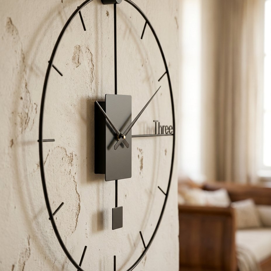 Reloj de Pared Moderno con Péndulo - imagen 4