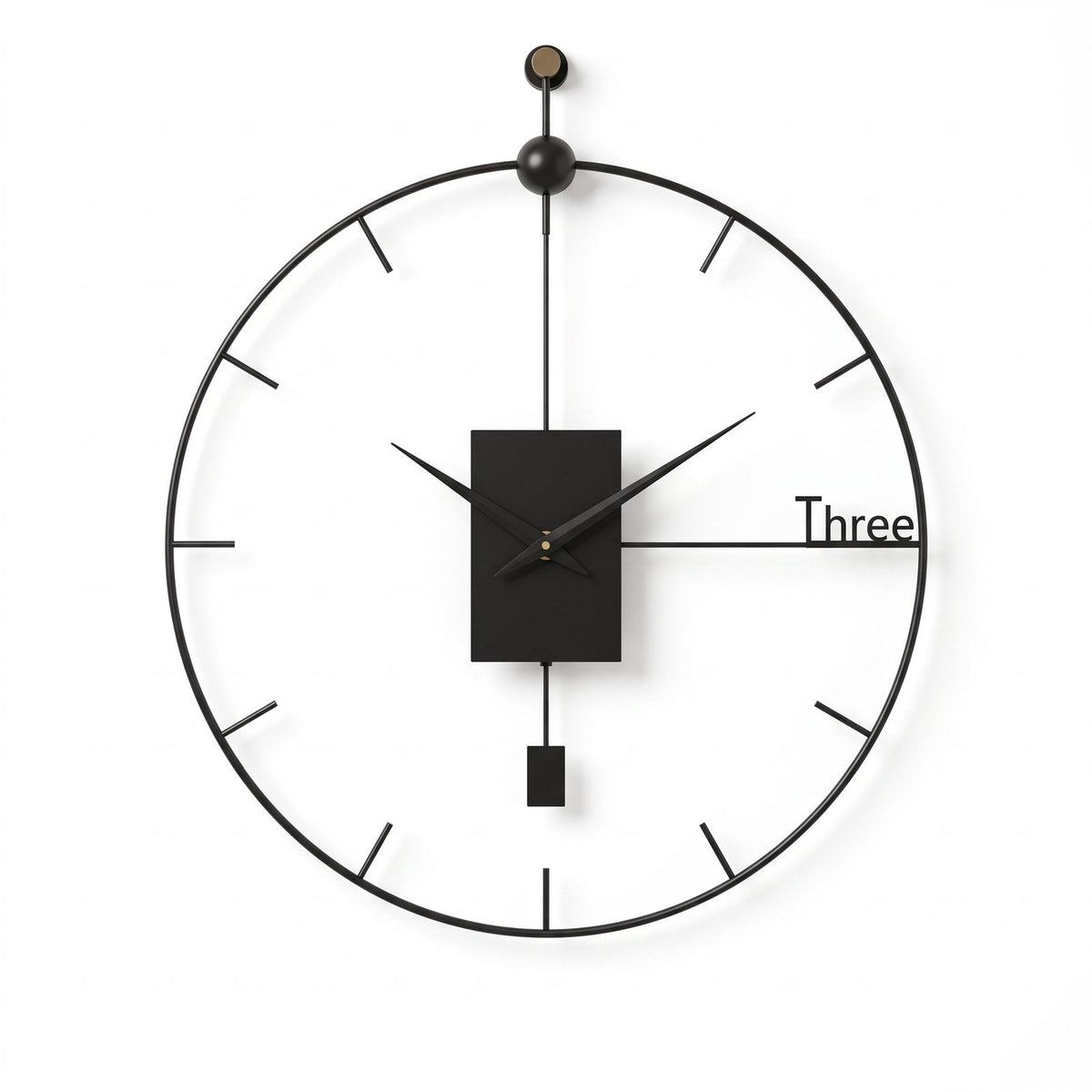 Reloj de Pared Moderno con Péndulo - imagen 5