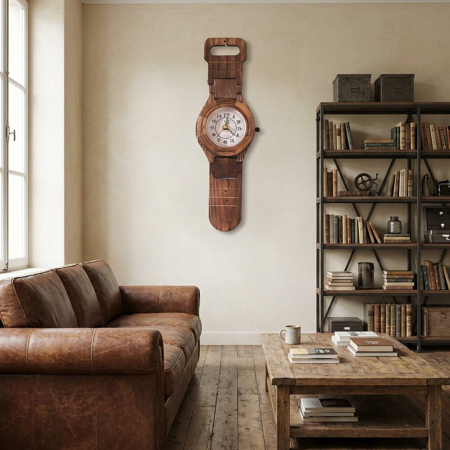 Reloj de Pared Reloj de Pulsera Madera - imagen 2