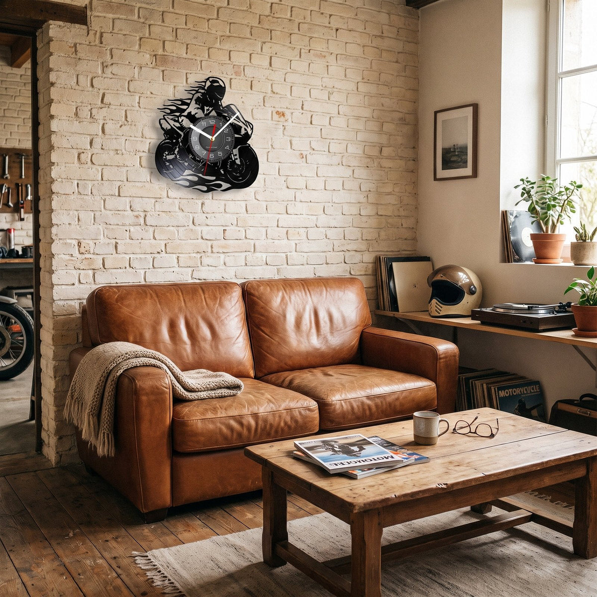 Reloj de Pared Moto Vinilo - imagen 4