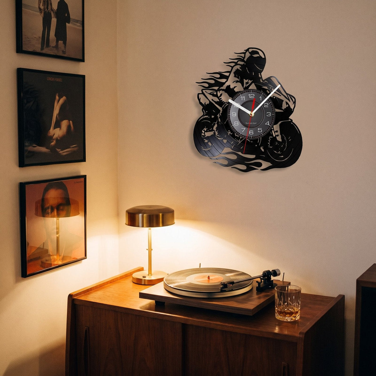 Reloj de Pared Moto Vinilo - imagen 5