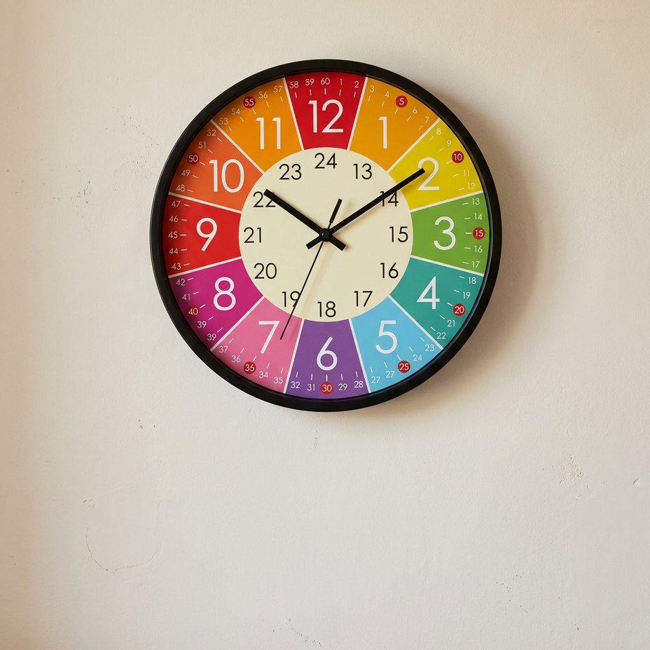 Reloj de Pared Multicolor