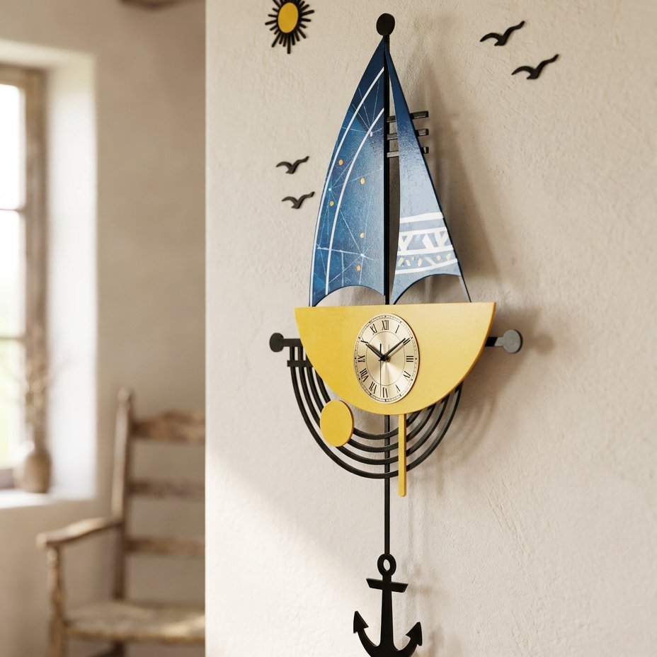 Reloj de Pared Náutico Vela - imagen 4