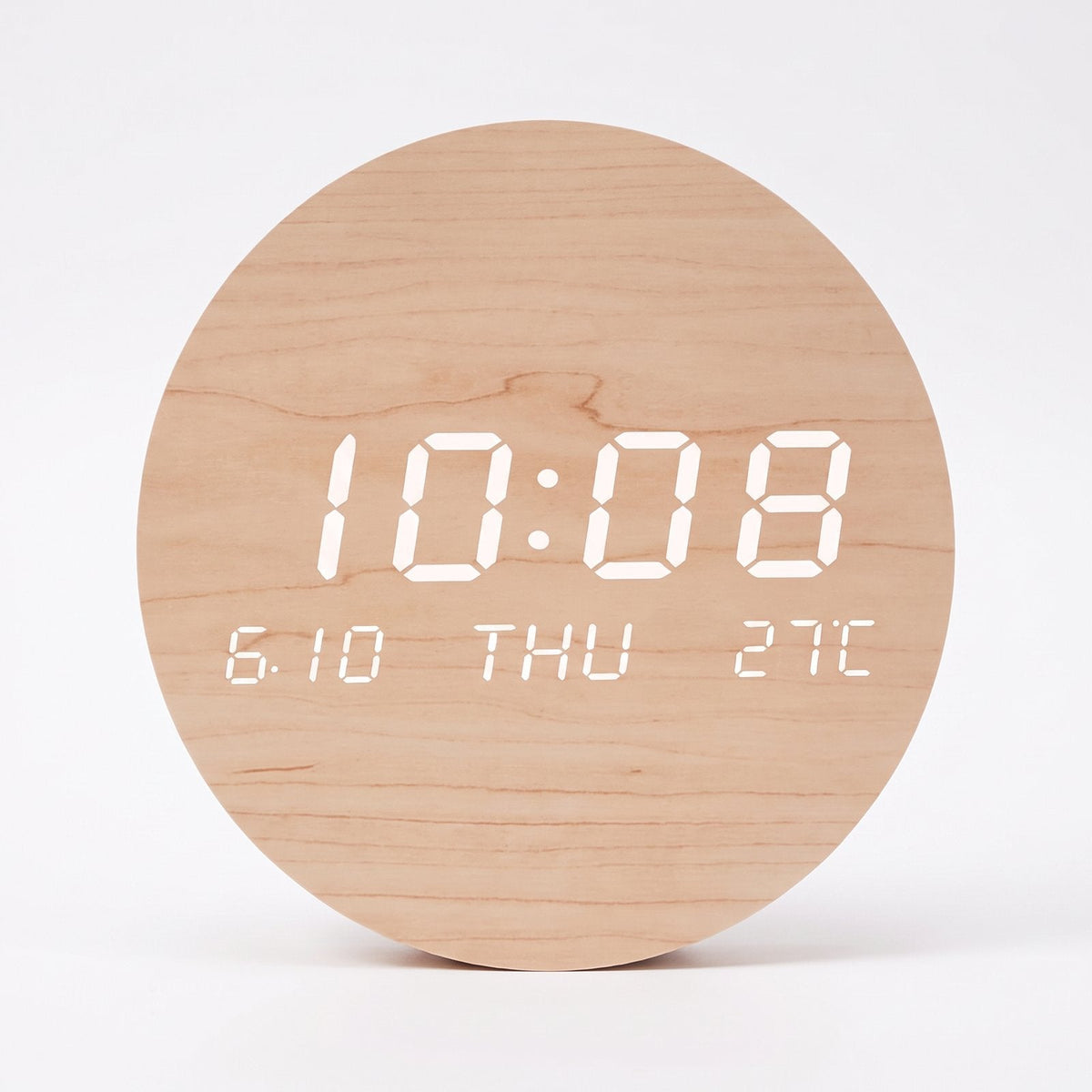 Reloj de Sobremesa Digital Madera - imagen 3