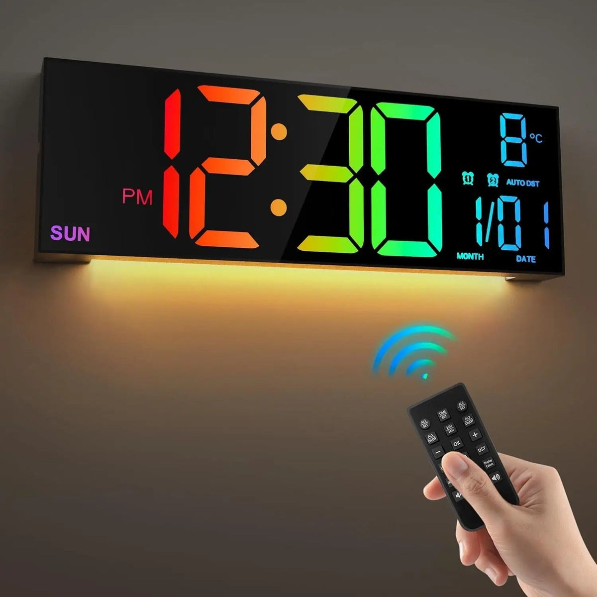 Reloj de Pared LED Colorido - imagen 2