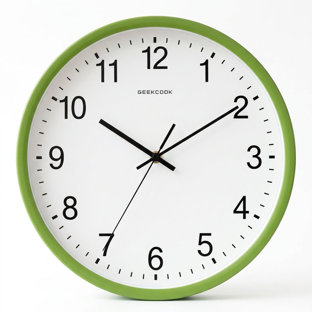 Reloj de Pared Naranja Números - imagen 6