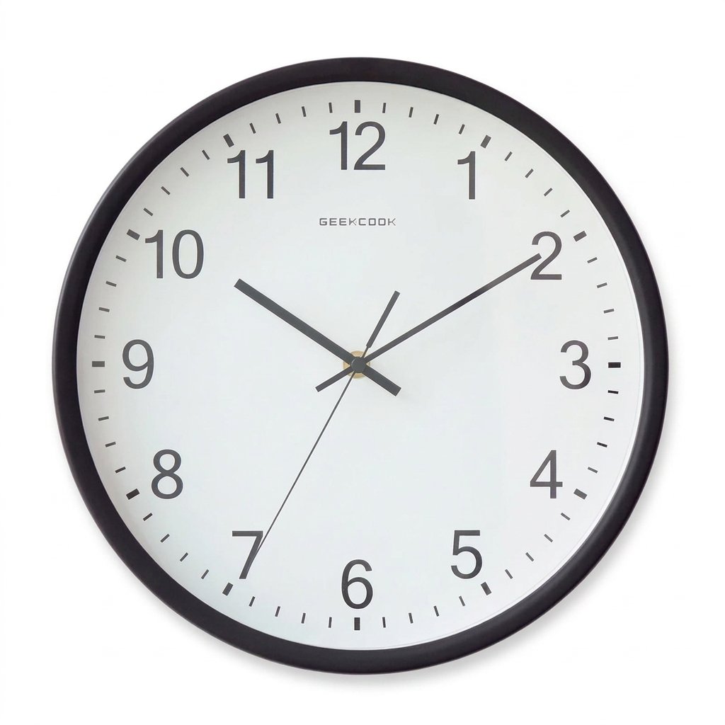 Reloj de Pared Naranja Números - imagen 7