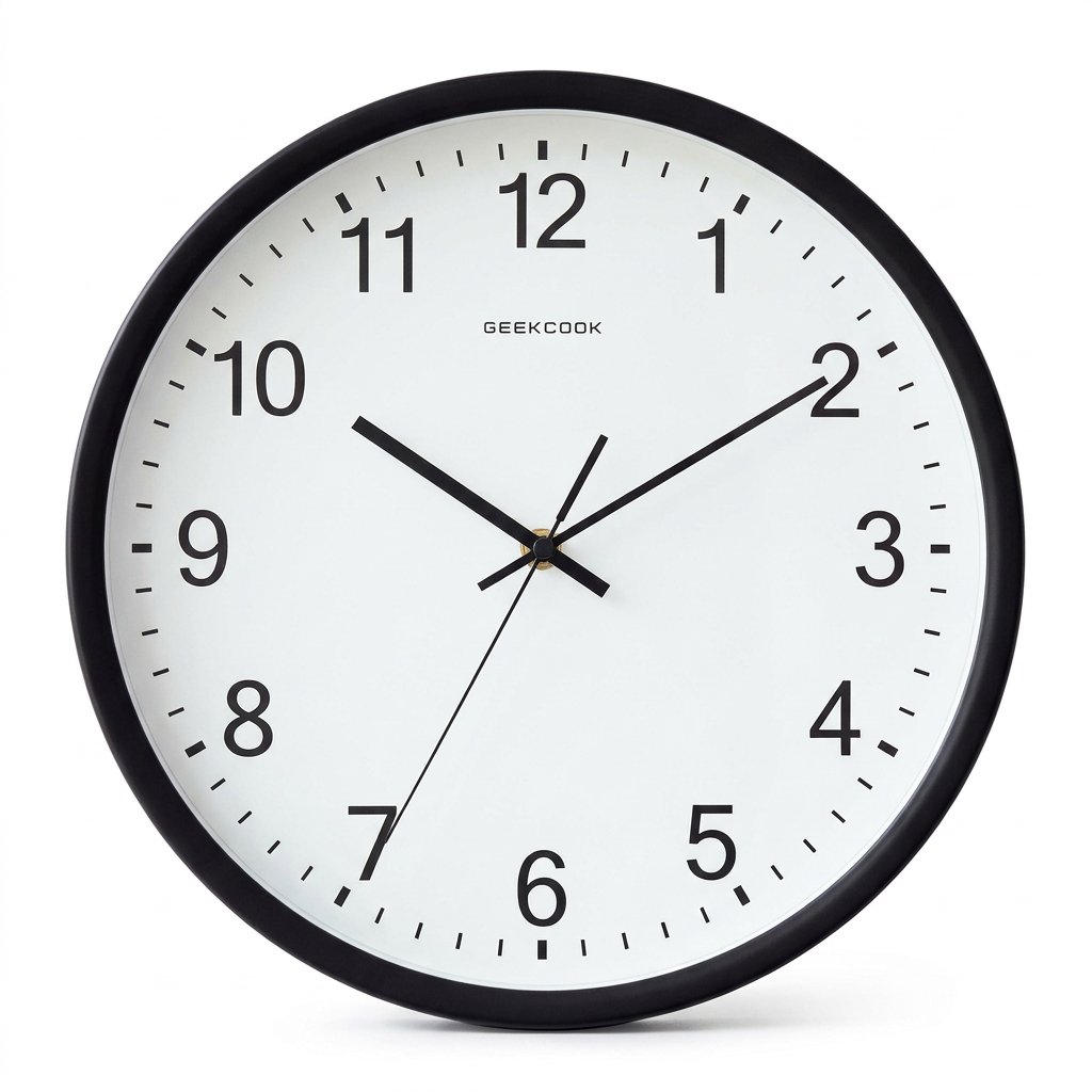 Reloj de Pared Naranja Números - imagen 8