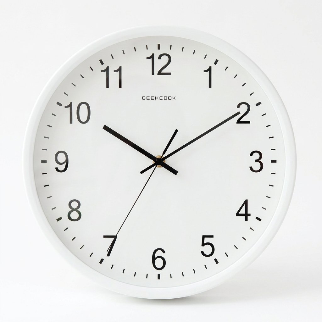 Reloj de Pared Naranja Números - imagen 9