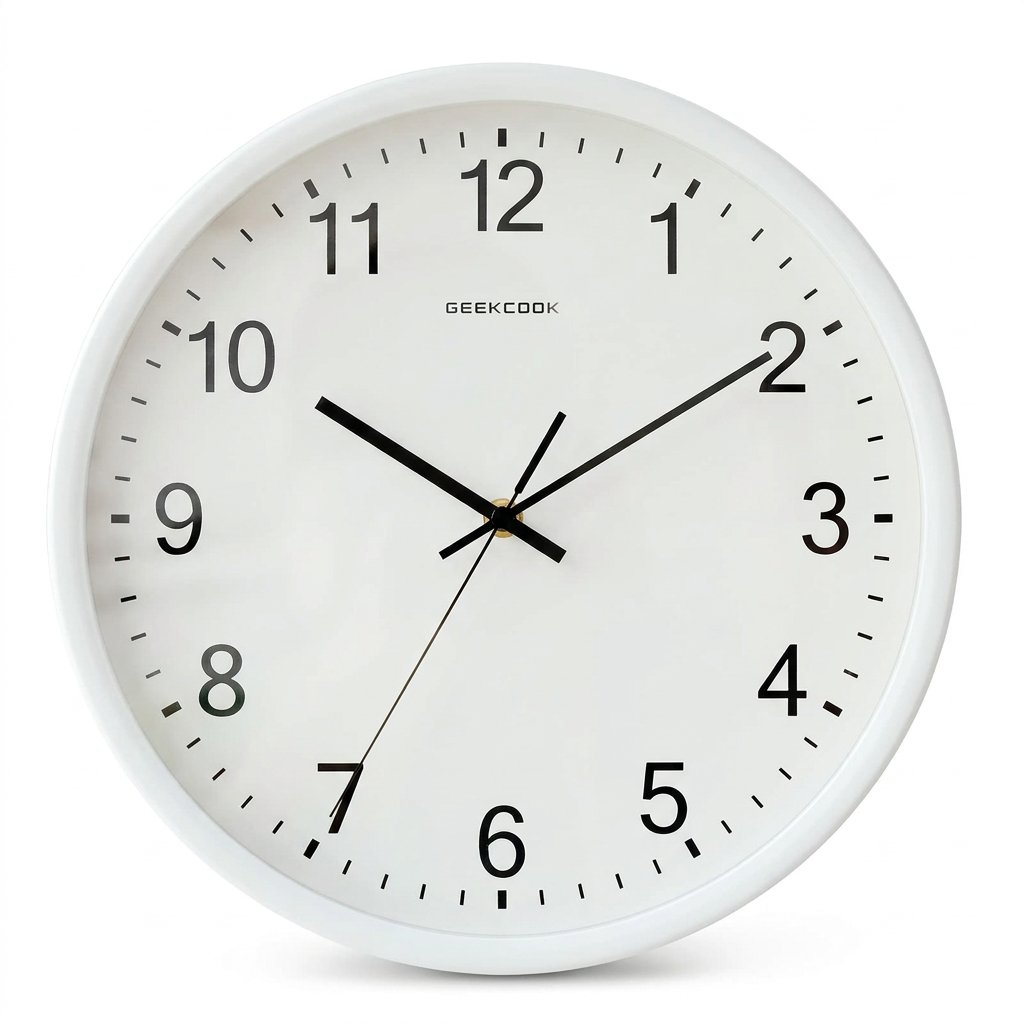 Reloj de Pared Naranja Números - imagen 10