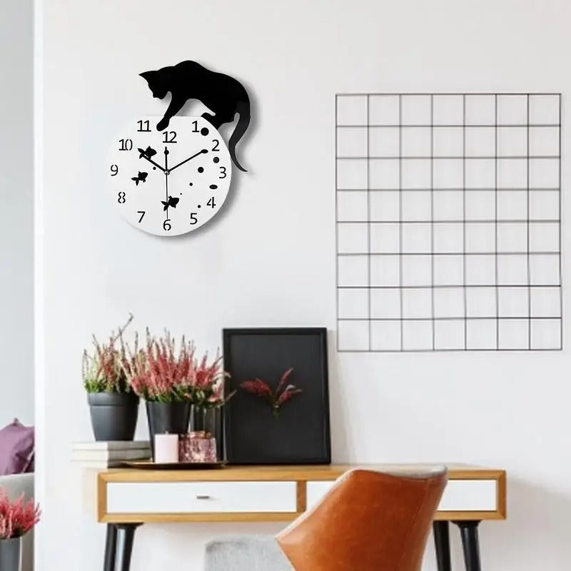 Reloj de Pared Silueta de Gato - imagen 2