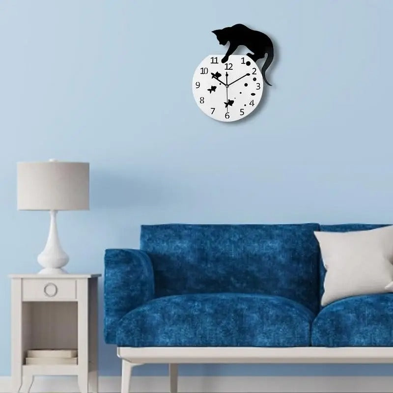 Reloj de Pared Silueta de Gato - imagen 3
