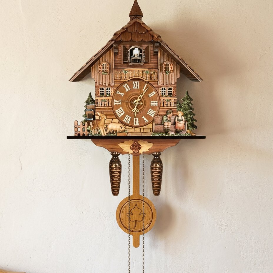Reloj de Péndulo Chalet Alpino