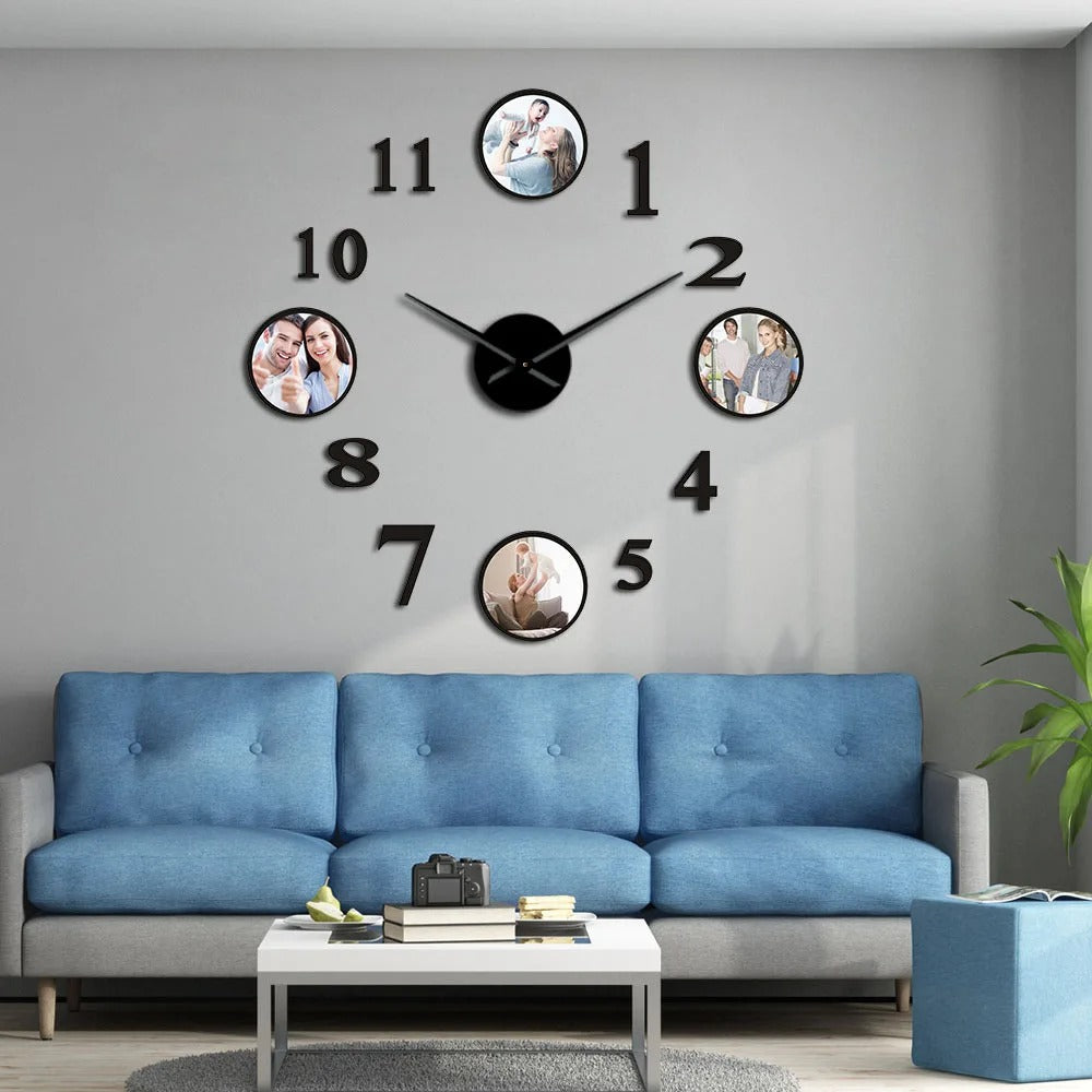 Reloj de Pared Fotos Redondas