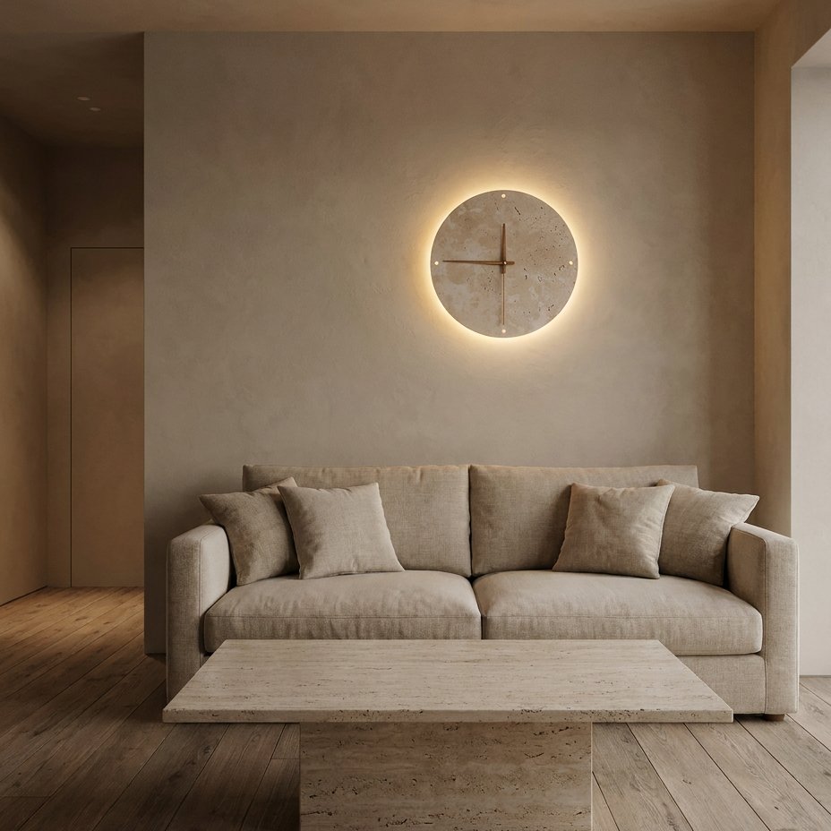 Reloj de Pared Piedra Iluminada - imagen 2