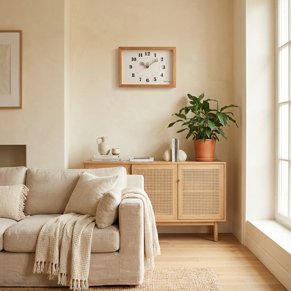 Reloj de Pared Rectangular de Madera - imagen 2