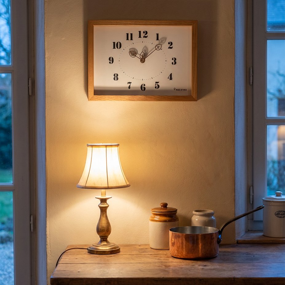 Reloj de Pared Rectangular de Madera - imagen 4