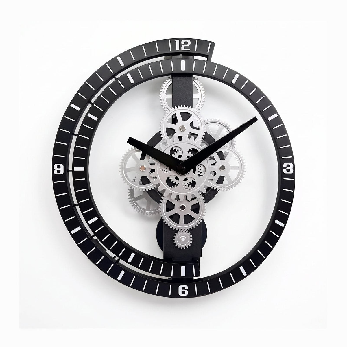 Reloj de Pared Ruedas Dentadas Metal - imagen 5