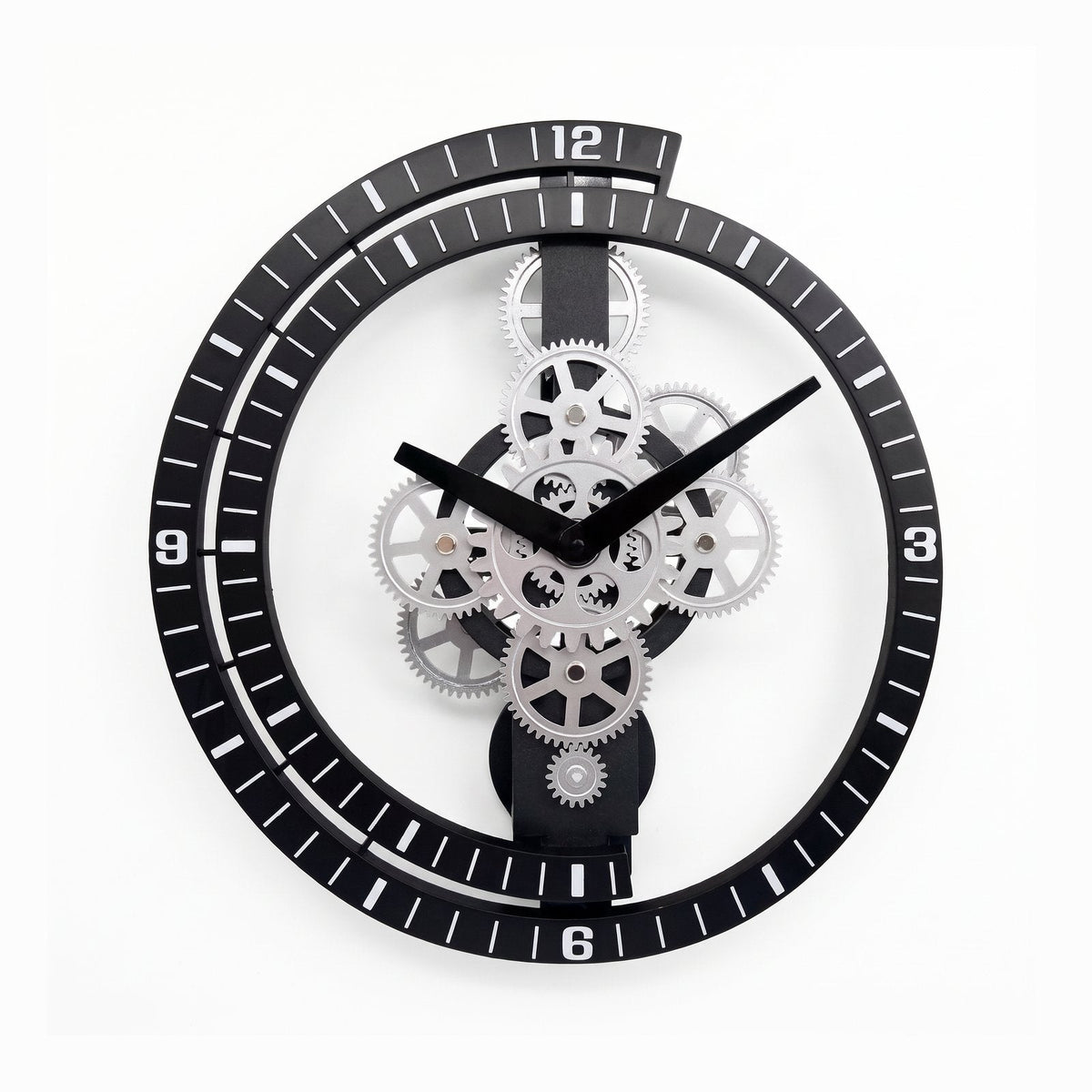 Reloj de Pared Ruedas Dentadas Metal - imagen 6