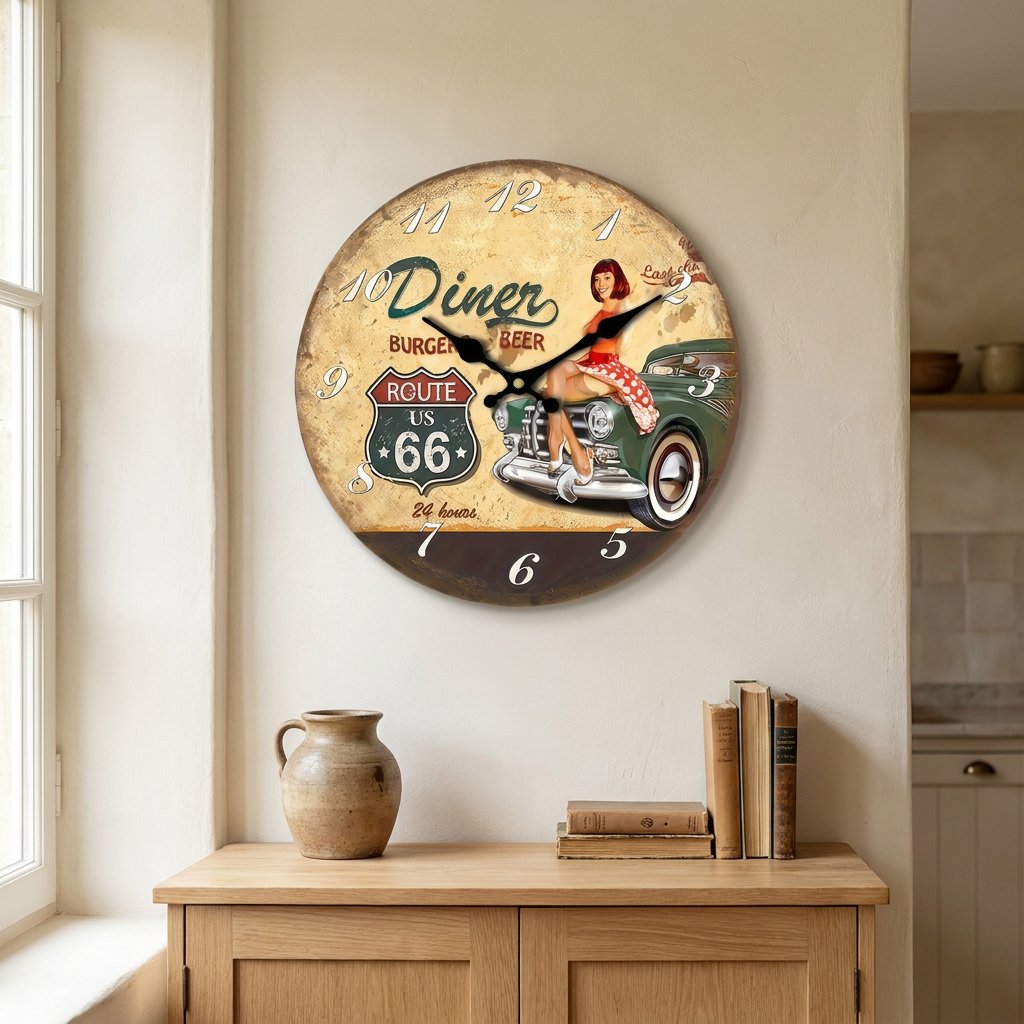 Reloj de Pared Route 66