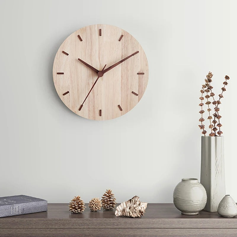 Reloj de Pared Madera Natural
