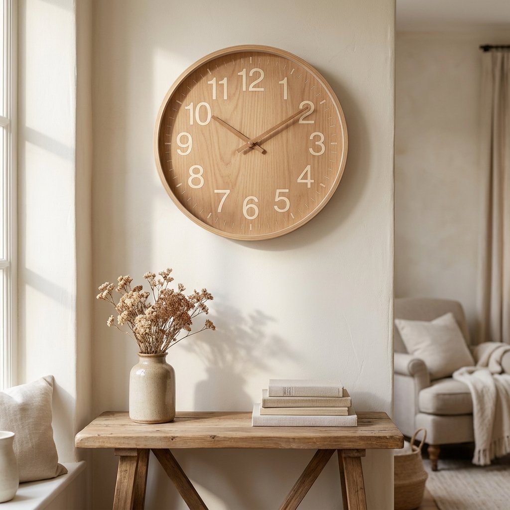 Reloj de Pared Nórdico de Madera