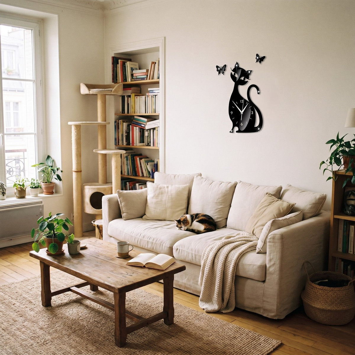 Reloj de Pared Silueta Gato - imagen 4