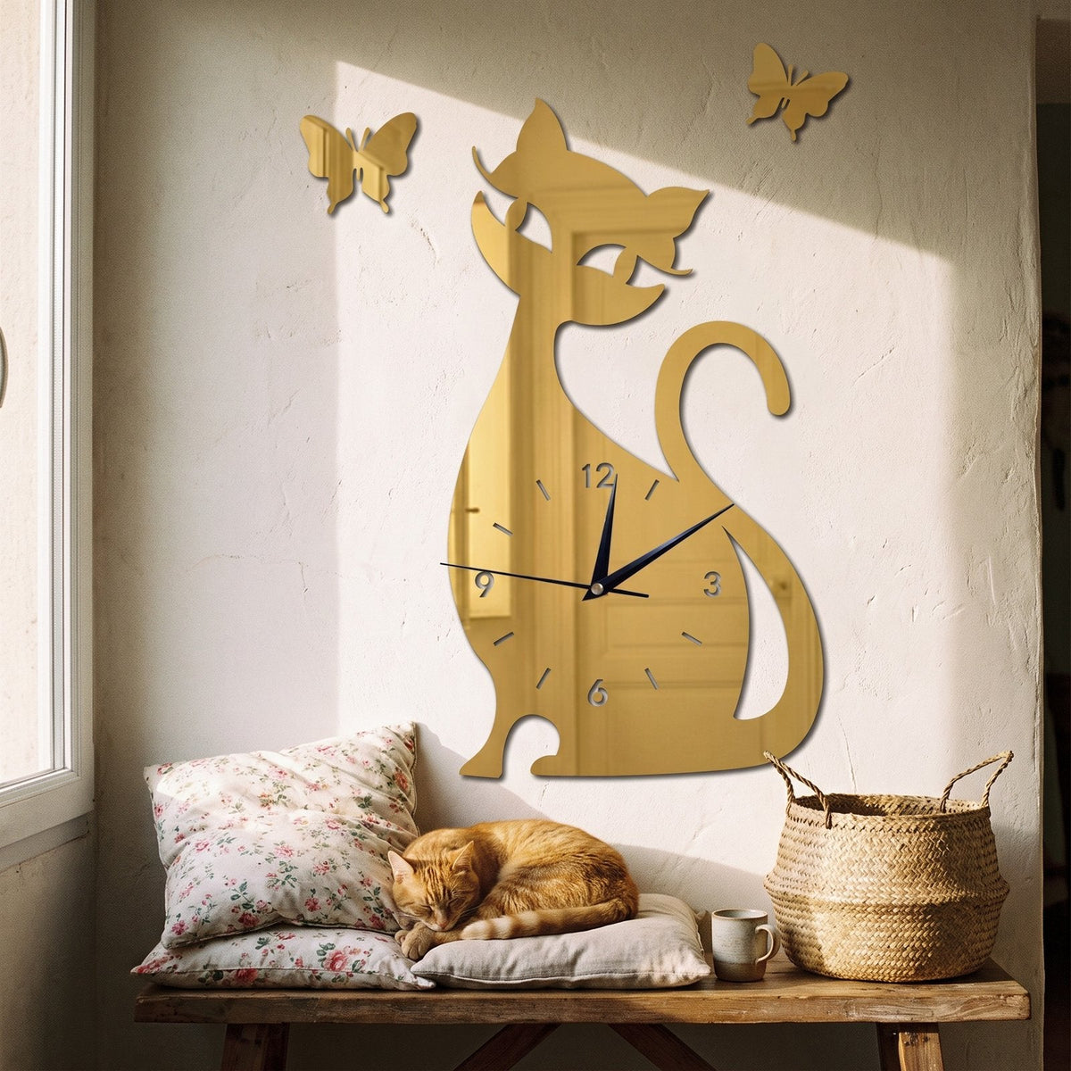 Reloj de Pared Silueta Gato - imagen 10