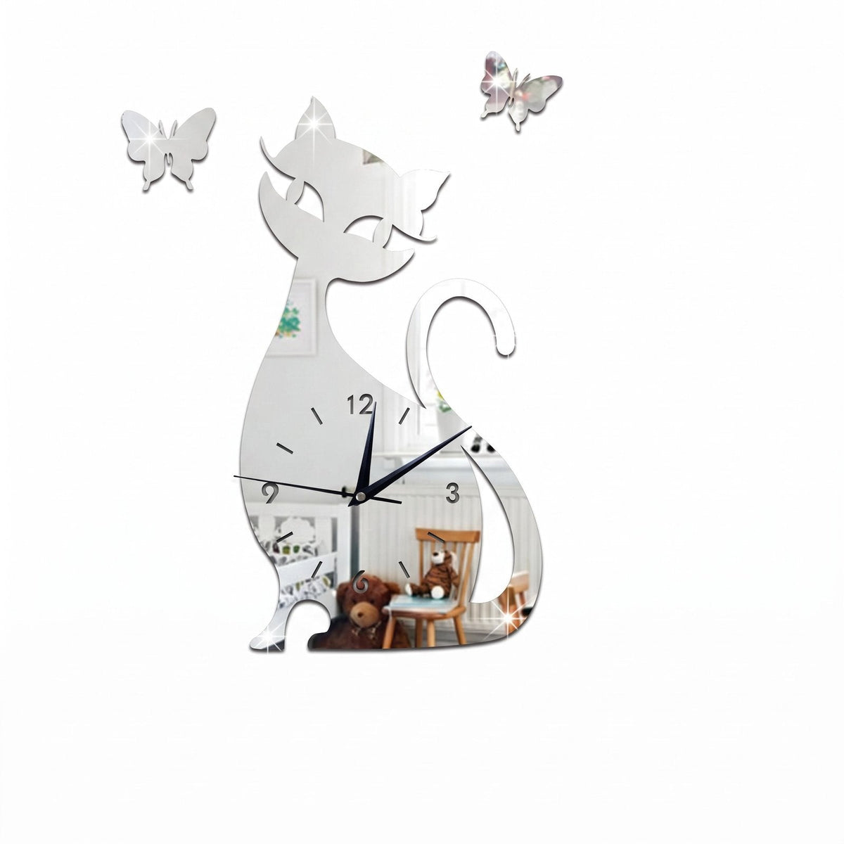Reloj de Pared Silueta Gato - imagen 13