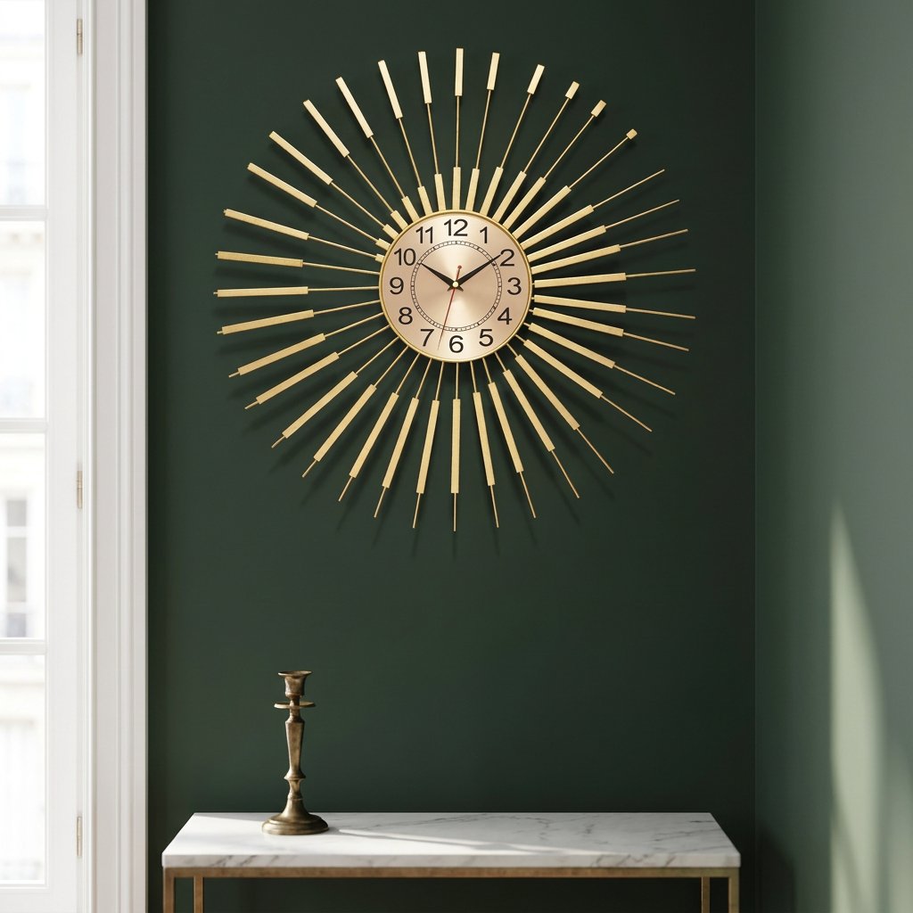 Reloj de Pared Sol Dorado - imagen 2