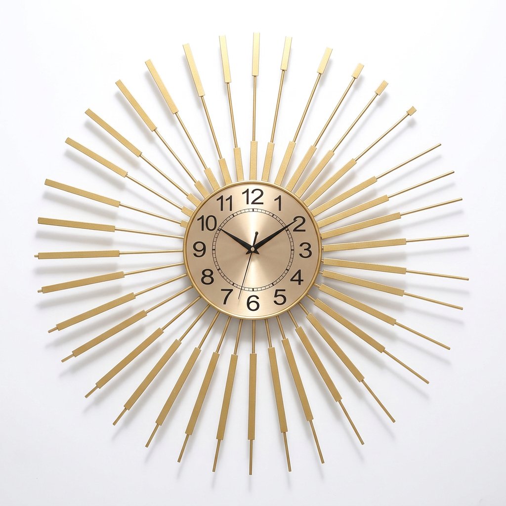 Reloj de Pared Sol Dorado - imagen 3