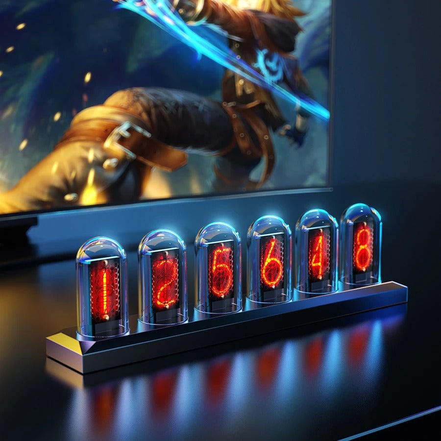 Reloj de Pared Tubos Luminosos