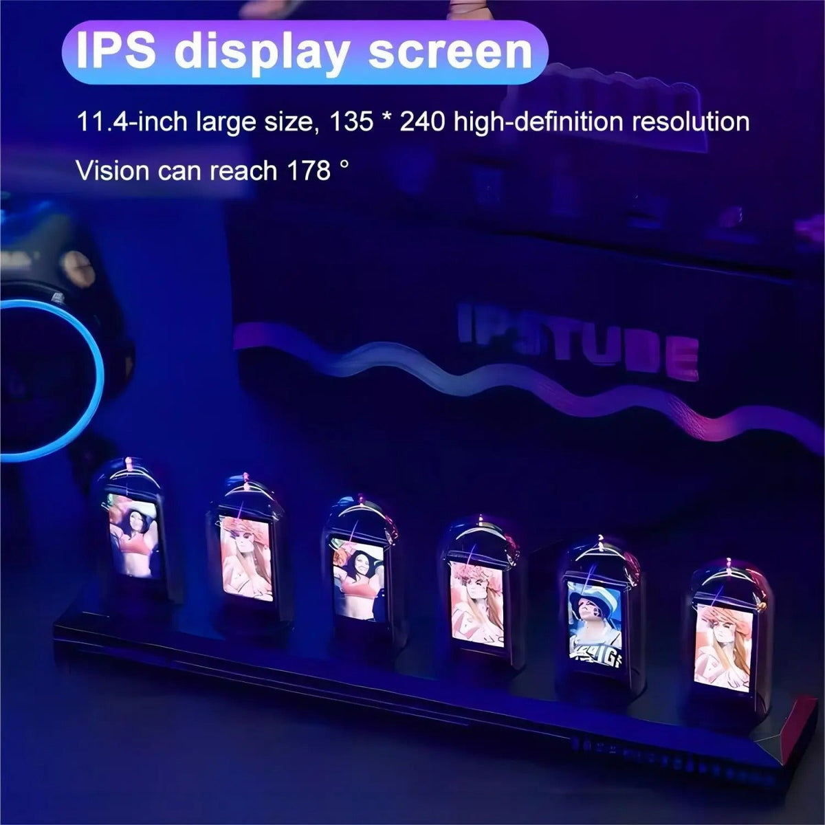 Reloj de Pared Tubos Luminosos - imagen 3