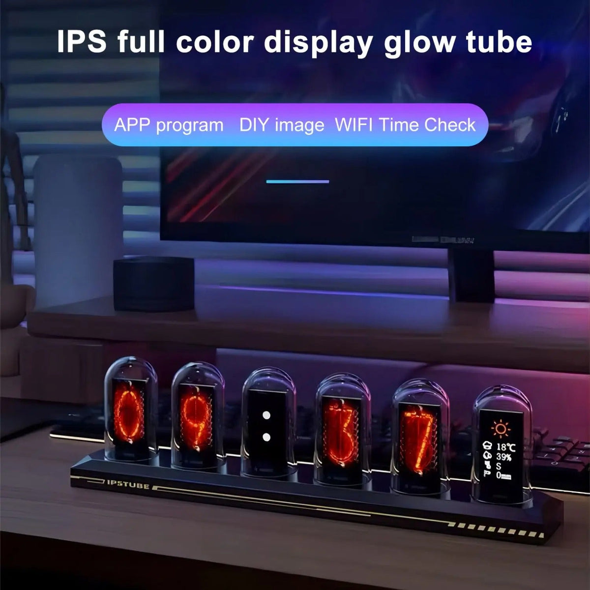 Reloj de Pared Tubos Luminosos - imagen 2