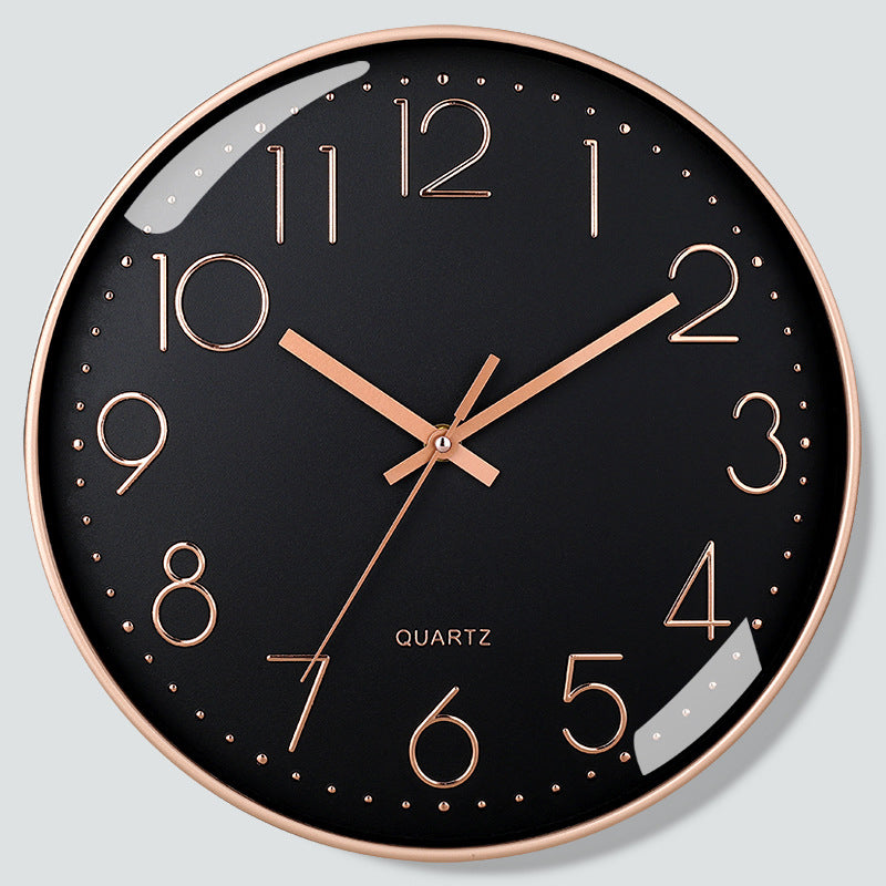 Reloj de Pared Cuarzo Negro - imagen 2
