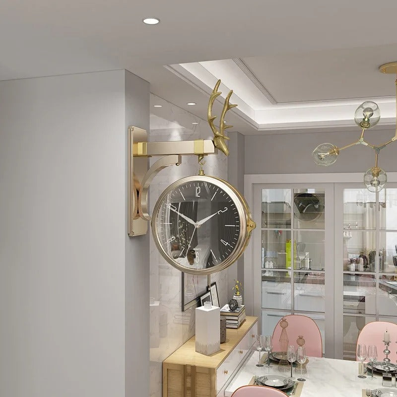 Reloj de Pared Ciervo Dorado - imagen 2